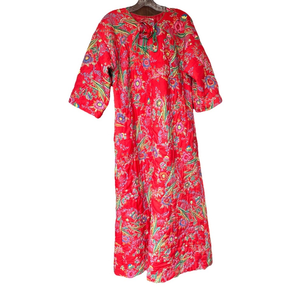 Neiman Marcus Vintage‎ Heavy Quilted Housecoat With Pockets Petite